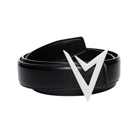 AVVAGE LEATHER BELT WHITE