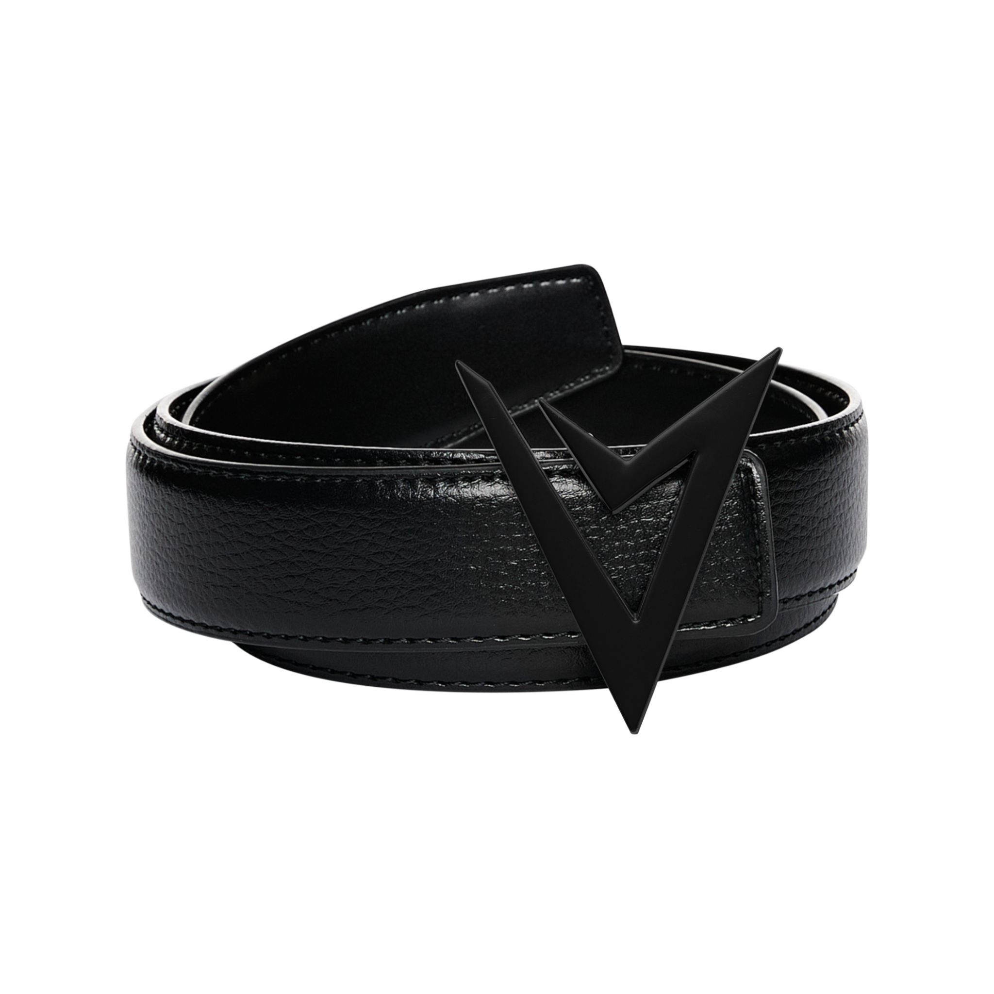 AVVAGE LEATHER BELT BLACK