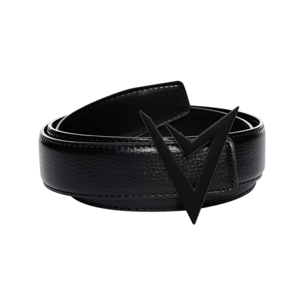 AVVAGE LEATHER BELT BLACK